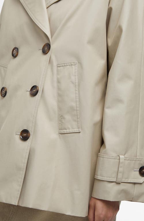Barbour Women's Maisy Short Double-breasted Trench Coat In Light Sand Safari Ta