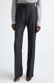 TOM FORD Pinstripe Wool Grain de Poudre Trousers