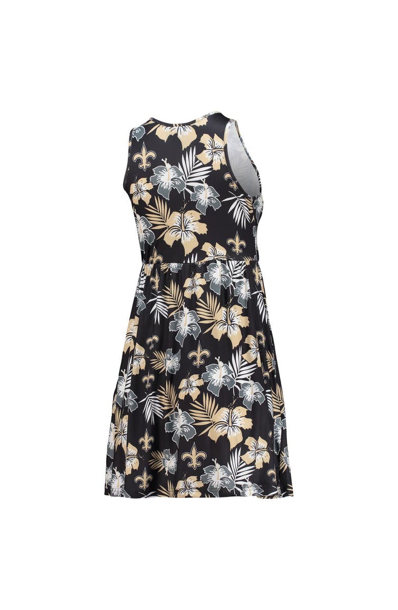 FOCO Women's FOCO Black New Orleans Saints Floral Sundress, Alternate, color, 