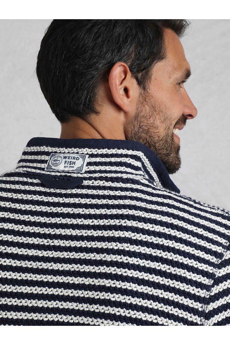 Shorling 1/4 Zip Stripe Macaroni, Alternate, color, Ecru