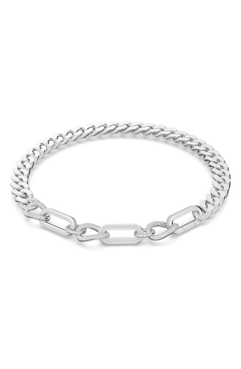 Swarovski Dextera Mixed Link Necklace, Main, color,