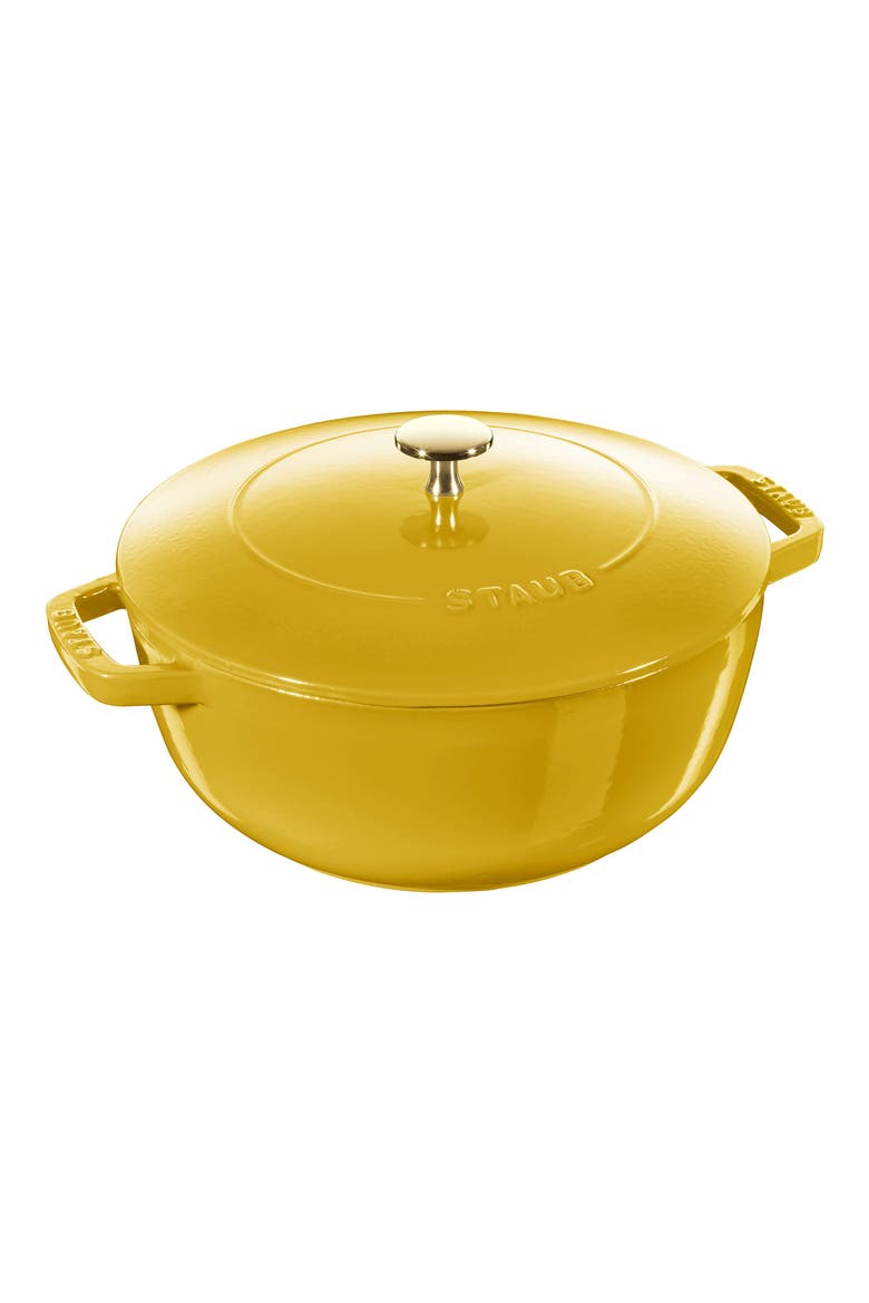 5-Quart Enameled Cast Iron Cocotte, Main, color, CITRON