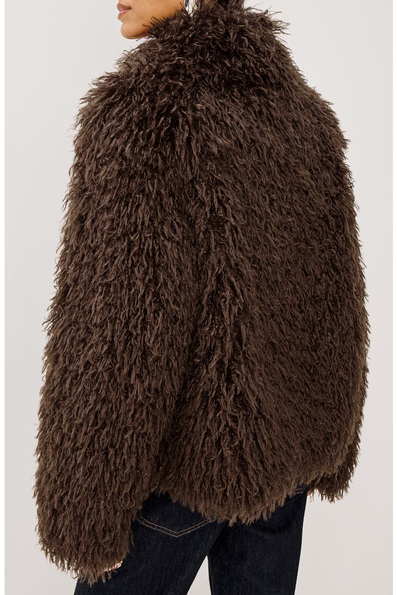 Blisse Faux Fur Coat, Alternate, color, ESPRESSO