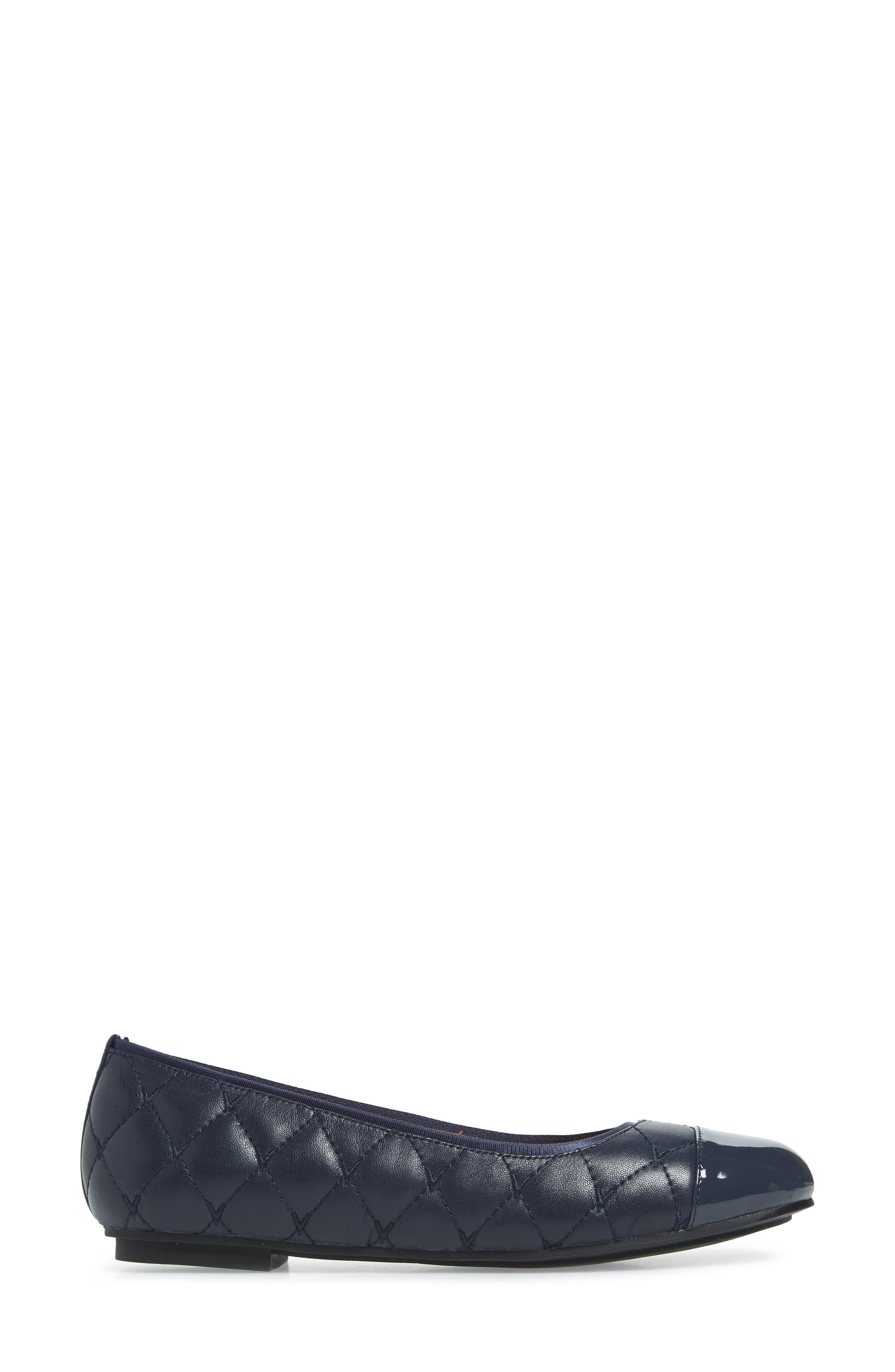 Desiree Flat, Alternate, color, NAVY LEATHER