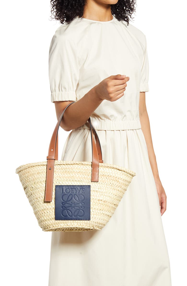 Loewe x Paula's Ibiza Palm Leaf Basket Bag, Alternate, color,