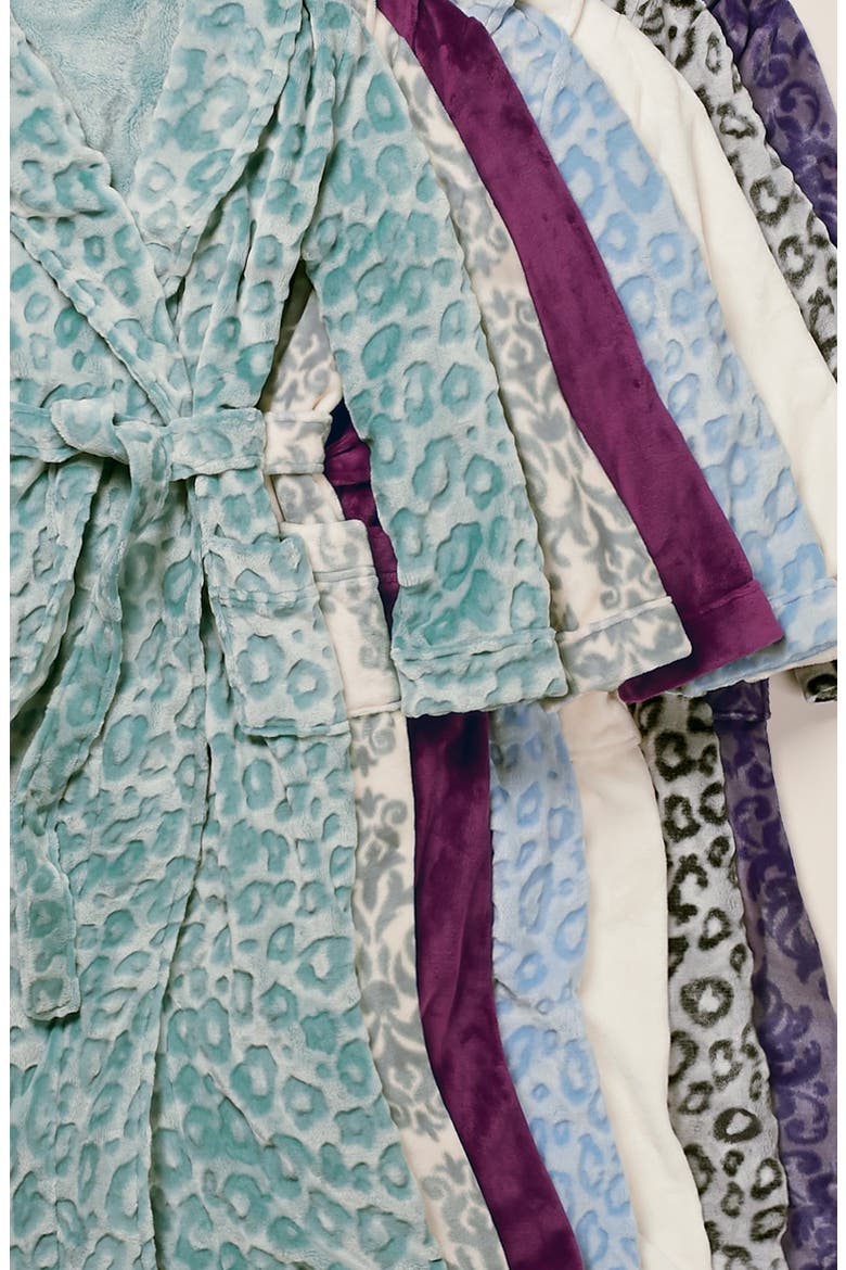 'Plush' Robe, Alternate, color, PURPLE DARK