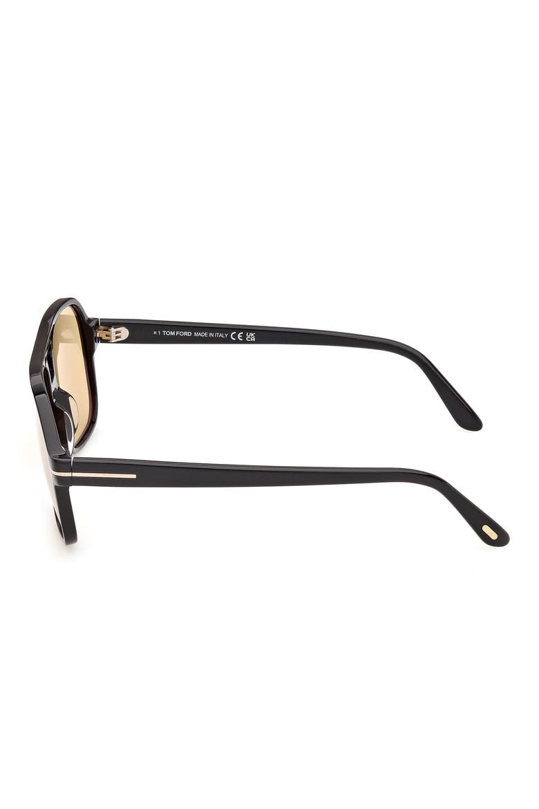 Madison-02 60mm Photochromic Navigator Sunglasses, Alternate, color, BLACK ROSE GOLD/ VICUNA