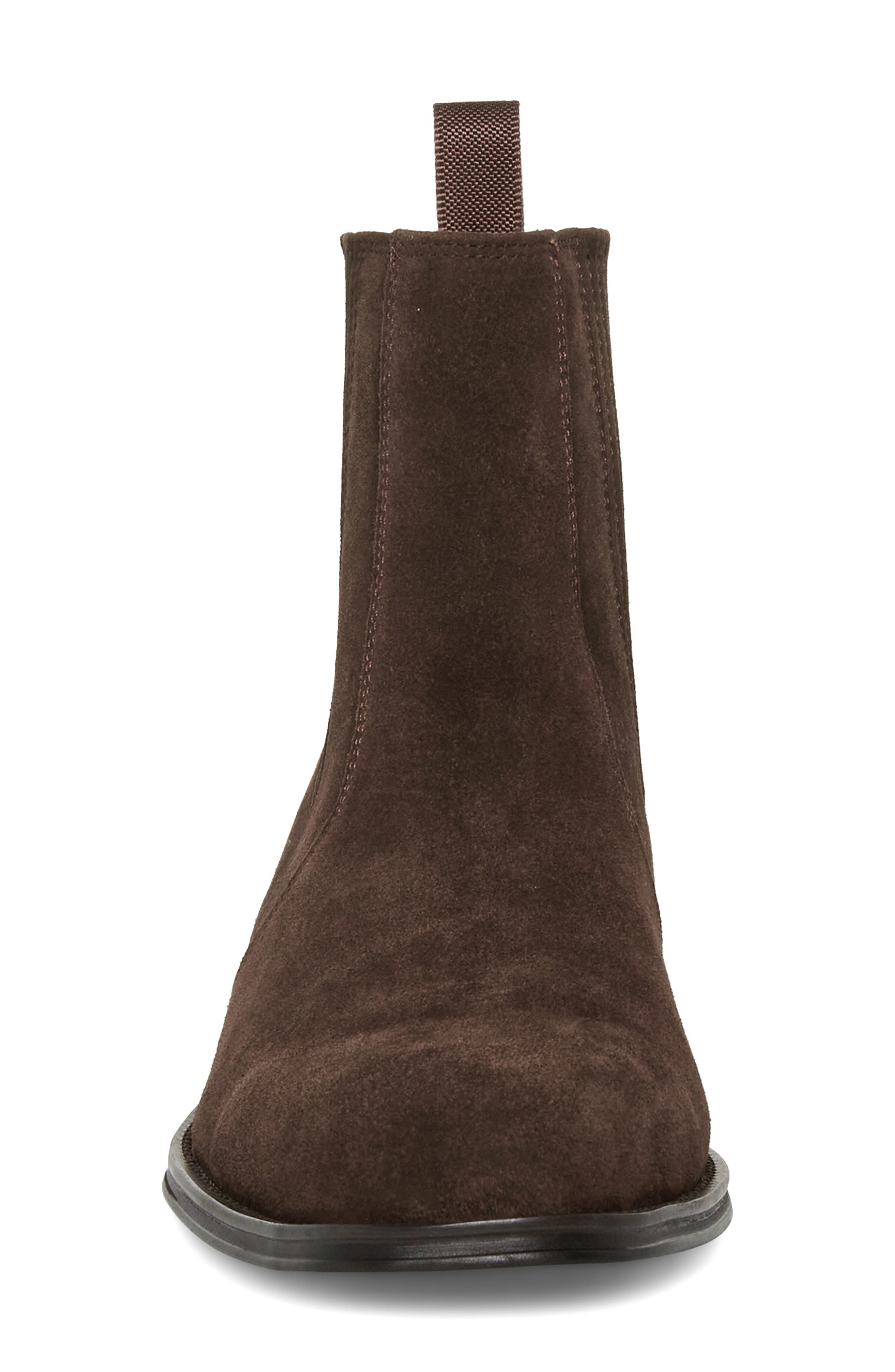 Huston Chelsea Boot, Alternate, color, BROWN SUEDE