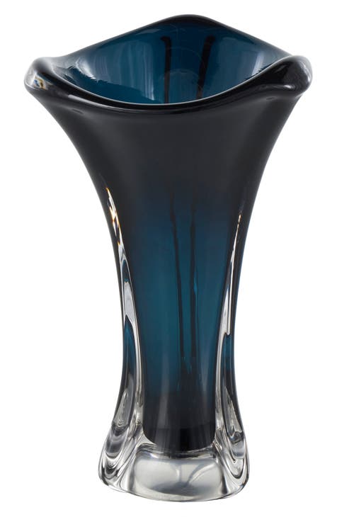 Dark Blue Glass Vase