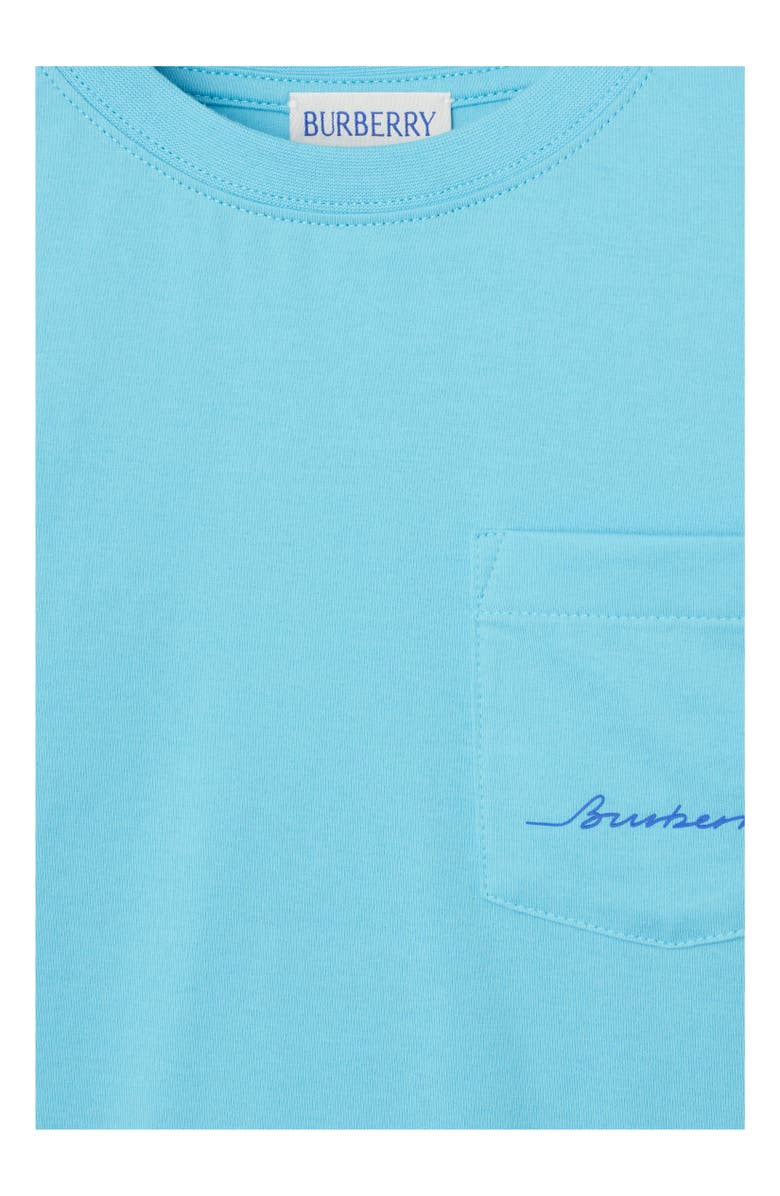 Burberry Cotton T-shirt, Alternate, color, Lizard
