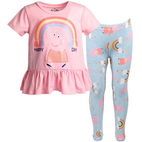 Peppa Pig T-shirt & Leggings Set In Blue