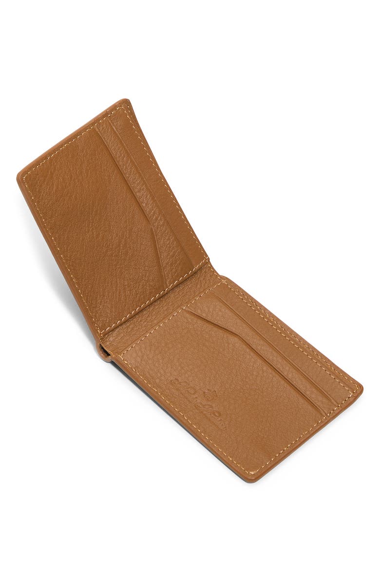 Brooks Brothers Brower Bifold Leather Wallet, Alternate, color, Tan