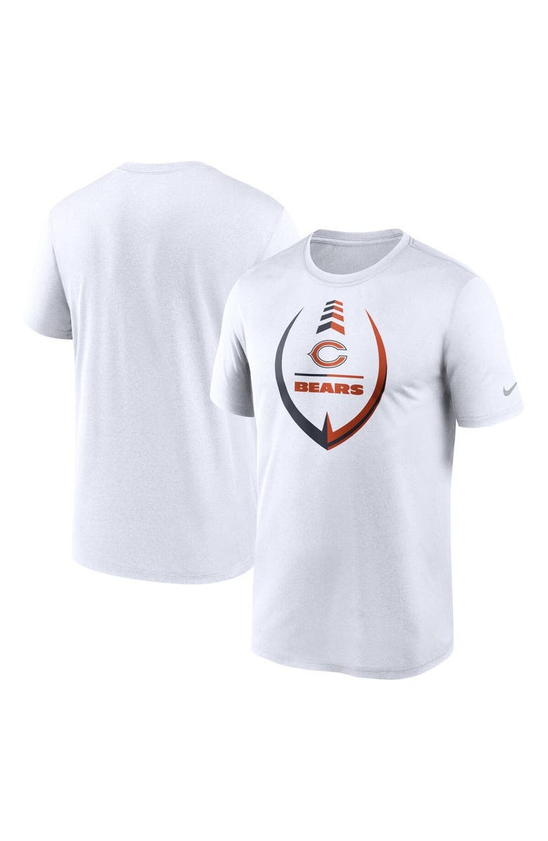Nike Men's Nike White Chicago Bears Icon Legend Performance T-Shirt, Main, color, White