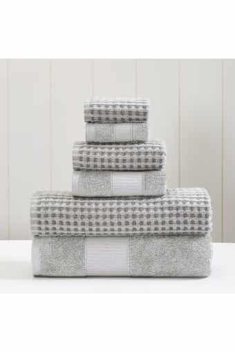 Modern Threads Luxury Spa Cobblestone Quick Dry 6-Piece Towel Set - White