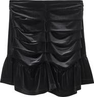 MANGO TEEN Draped Velvet Skirt