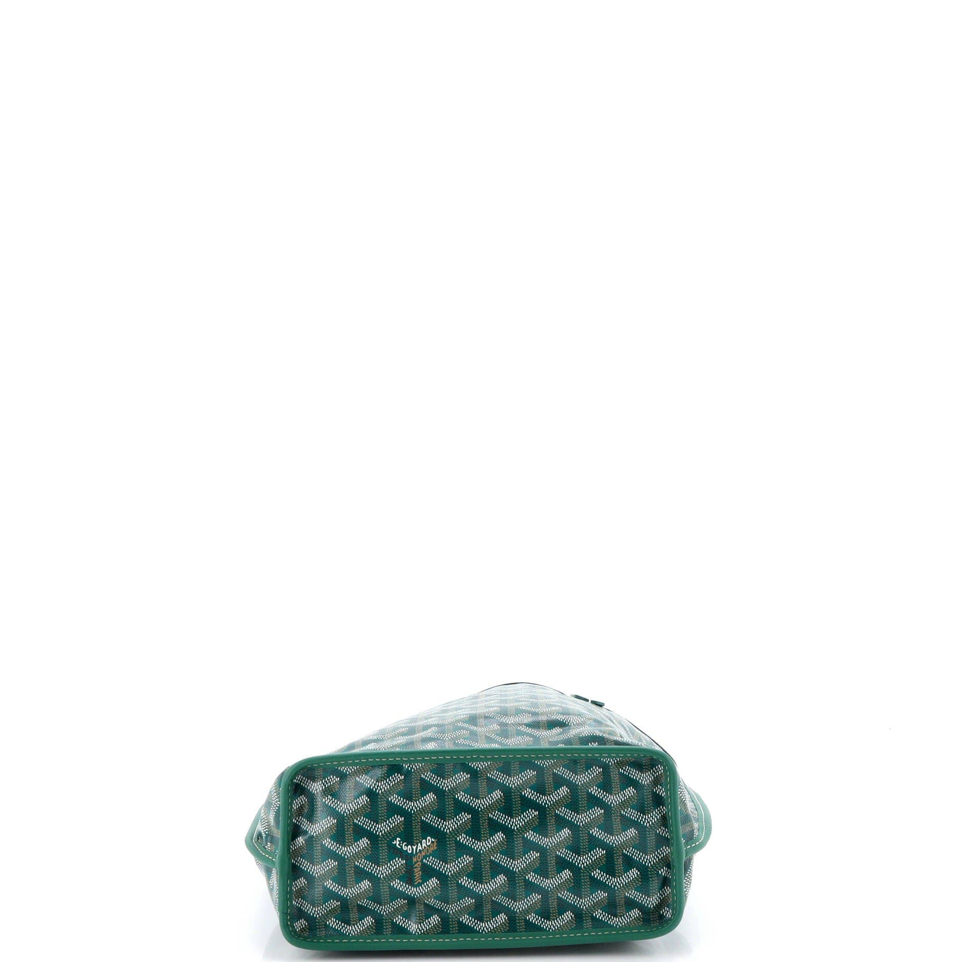 Pre-Owned Goyard Anjou Reversible Tote Coated Canvas Mini, Alternate, color, Green