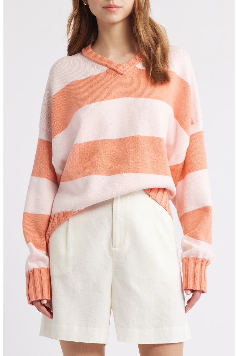 The Reva Stripe Sweater, Main, color, GELATO STRIPE
