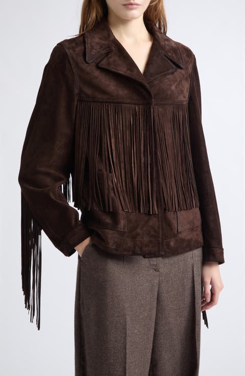 Journey Fringe Suede Jacket