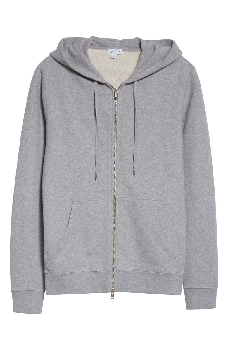 Sunspel French Terry Zip Hoodie, Alternate, color,