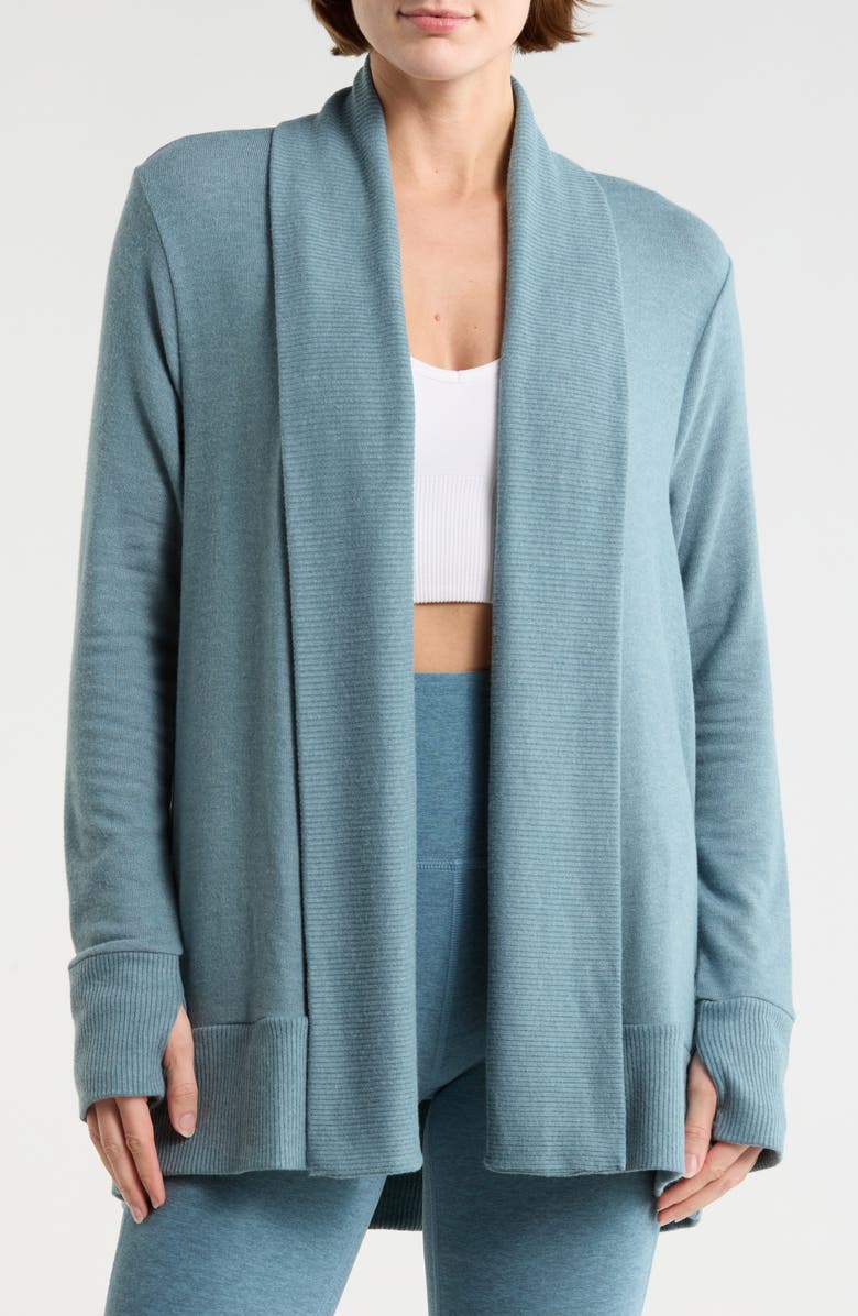 Beyond Yoga Soften Up Cardigan, Main, color, Storm