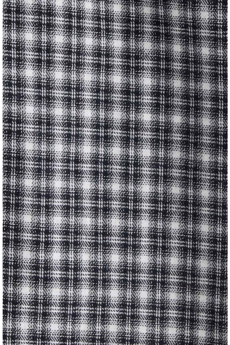Soffia Relaxed Fit Check Flannel Button-Up Shirt, Alternate, color, BLACK/ WHITE