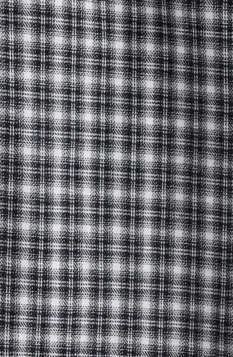 Acne Studios Soffia Relaxed Fit Check Flannel Button-Up Shirt, Alternate, color, Black/ White