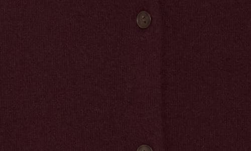 Vince Wool Blend Shrunken Cardigan In Brown