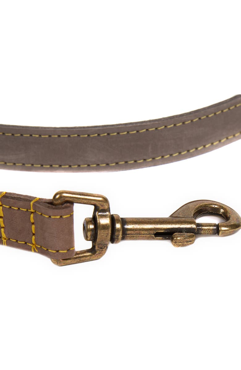 Barbour Leather Dog Leash, Alternate, color, Classic Tartan