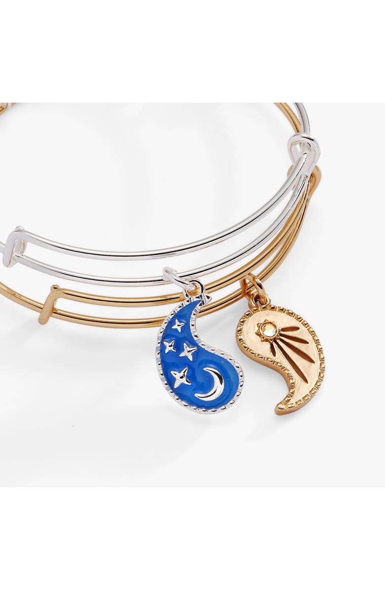 Alex and Ani Yin Yang Celestial Bff Bangle Bracelet Set Of 2, Alternate, color, Two Tone