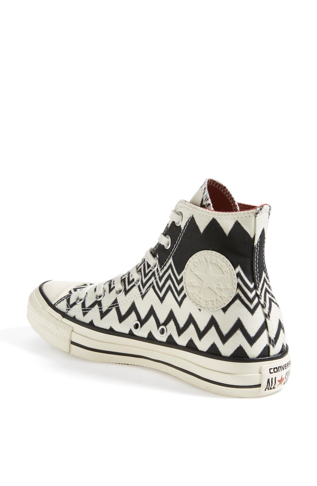 x Missoni Chuck Taylor® All Star® High Top Sneaker, Alternate, color, BLACK/ EGRET