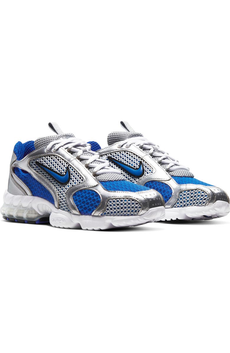 Nike Air Zoom Spiridon Cage 2 Sneaker, Main, color, Metallic Silver/ Varsity Royal