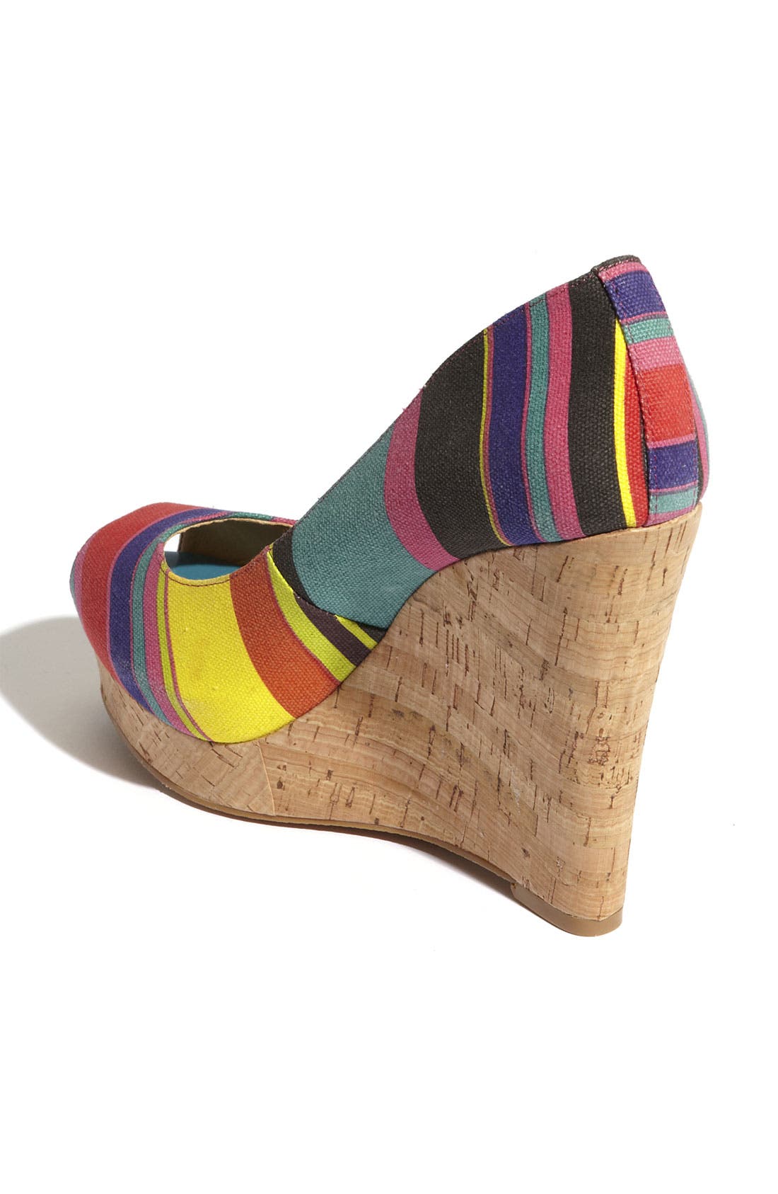 'Linger' Wedge, Alternate, color, FLAMINGO MULTI