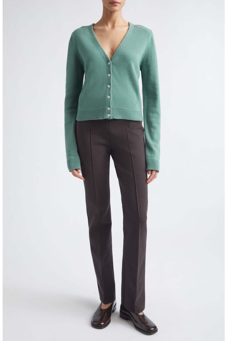 Cardi Cotton & Cashmere Cardigan, Alternate, color, SAGE