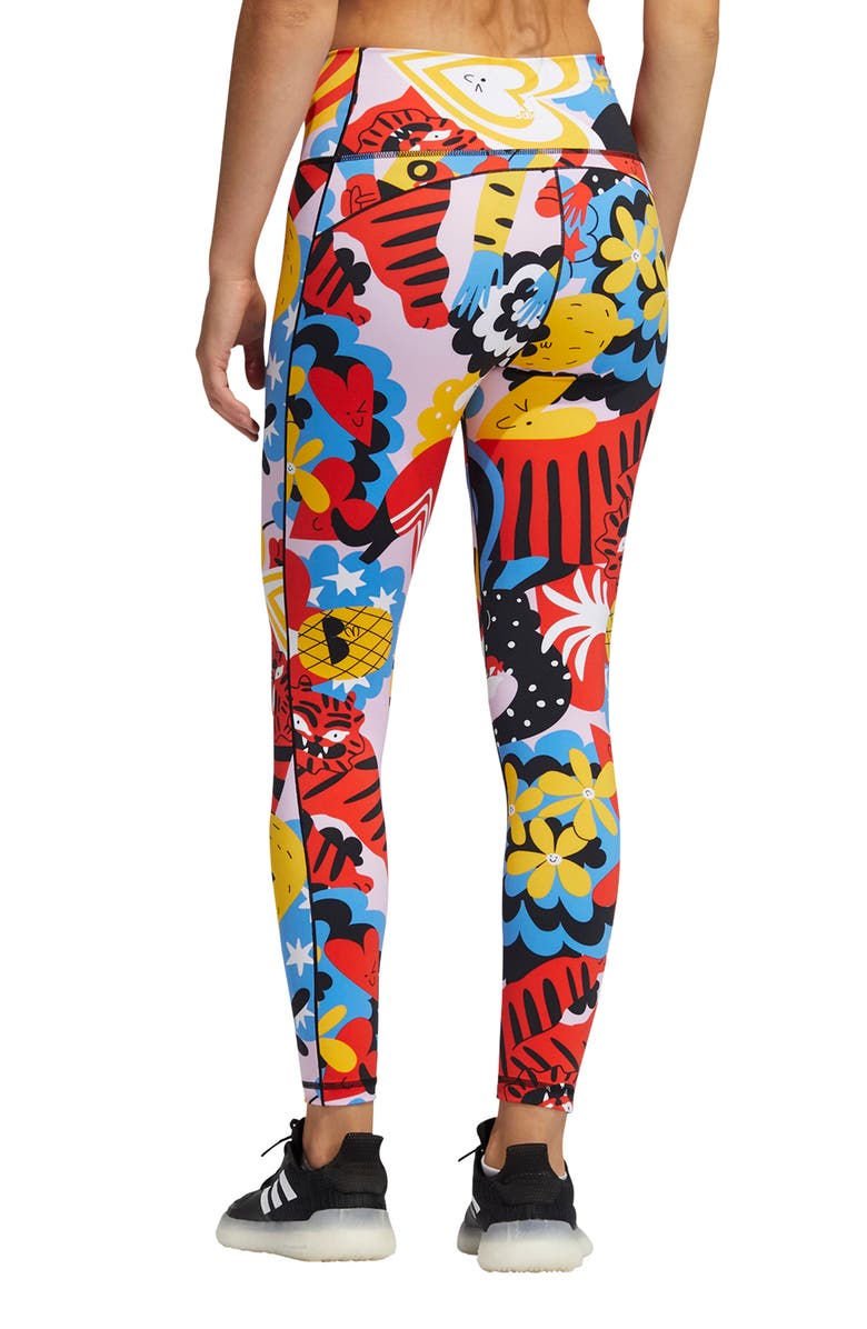 adidas Egle Graphic Believe This High Waist 7/8 Tights, Alternate, color,