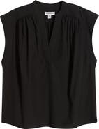 Nordstrom Shirred Cap Sleeve Top