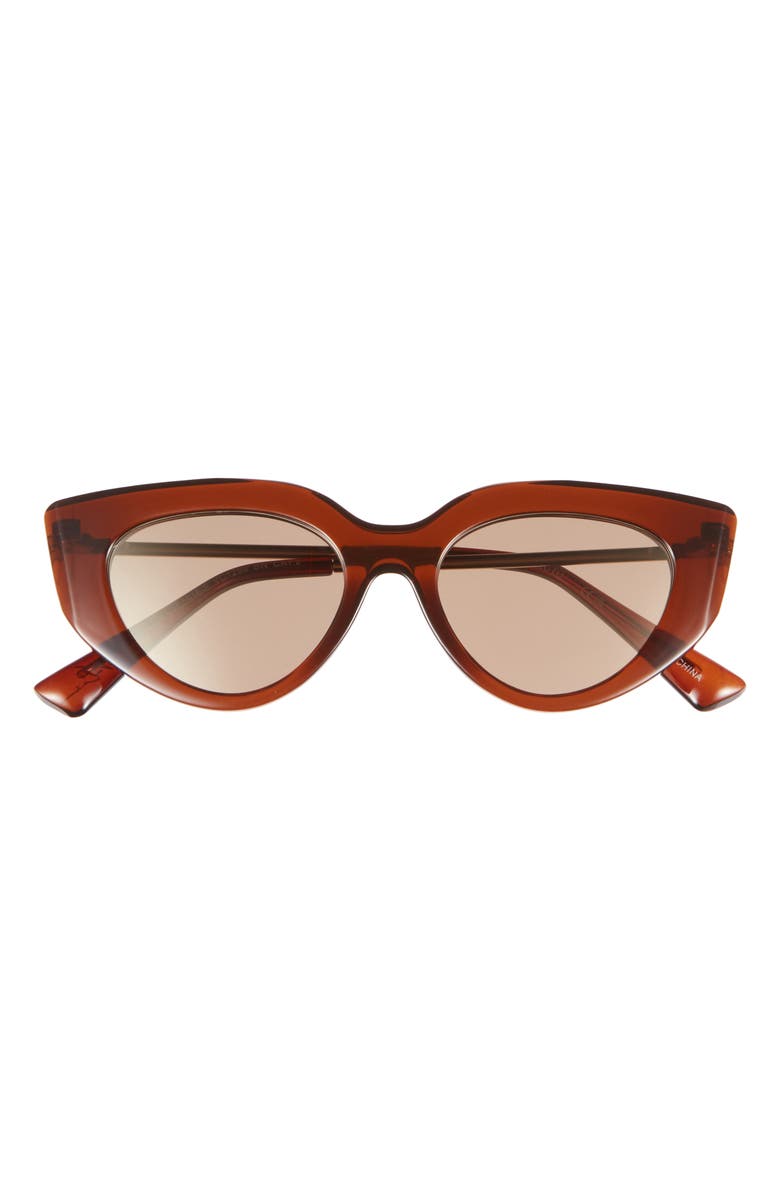 Vince Camuto 47mm Gradient Cat Eye Sunglasses, Main, color, Brown