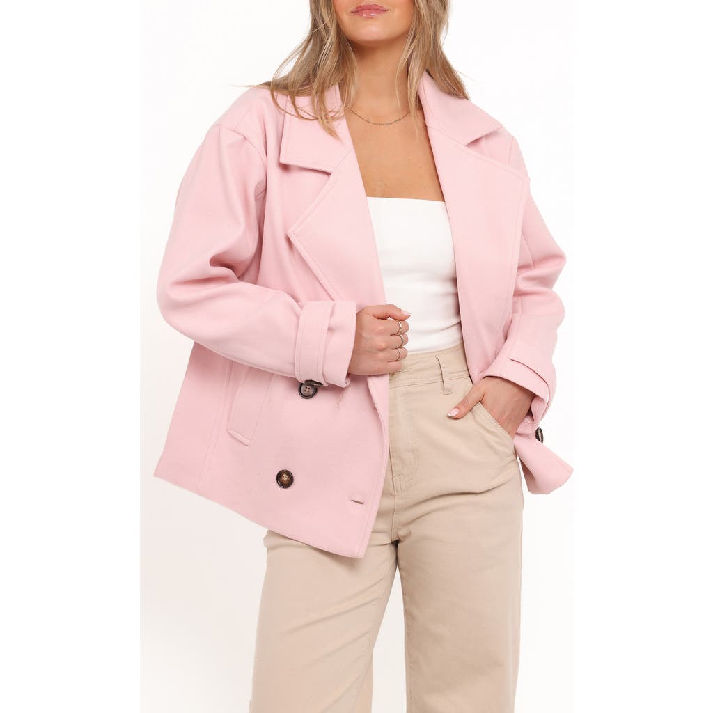 Petal And Pup Petal & Pup Lindy Cropped Coat In Pink