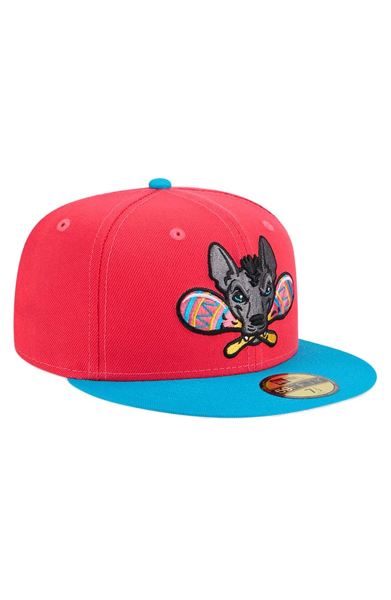 New Era Men's New Era Red Gwinnett Stripers Copa de la Diversión 59FIFTY Fitted Hat, Alternate, color, Red