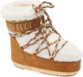 【MOON BOOT】アイコン ロー ノレース スエード ブーツ ロゴ MOON BOOT MB ICON LOW NOLACE SUEDE | ショートブーツ ピンク