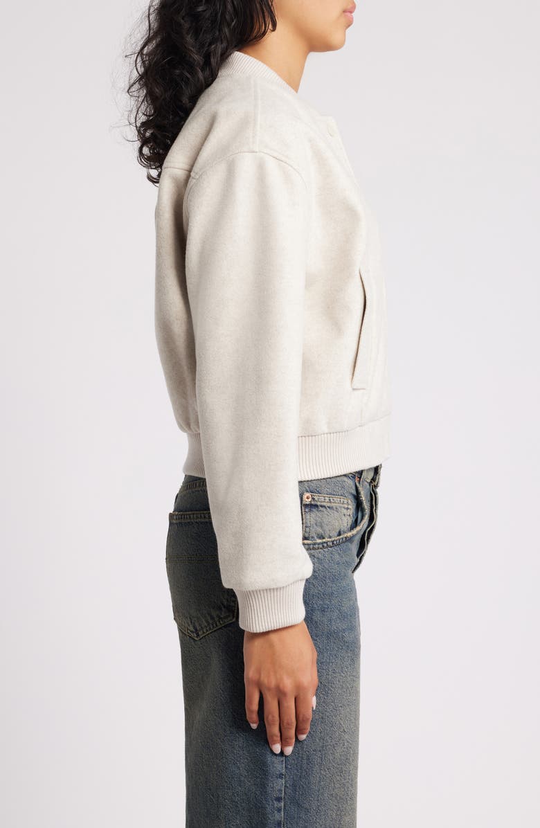 All in Favor Bomber Jacket, Alternate, color, Oatmeal