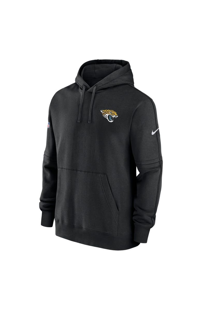 Nike Men's Nike Black Jacksonville Jaguars Sideline Club Fleece Pullover Hoodie, Alternate, color, 