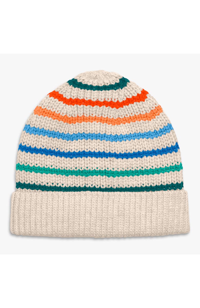 Primary Baby Rainbow Stripe Beanie, Main, color,