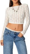 EDIKTED Twisted Back Knit Crop Top