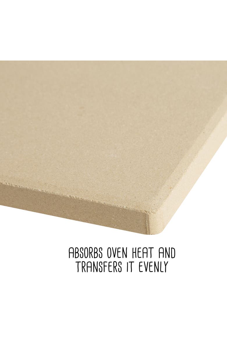 Old Stone Cordierite Rectangle Pizza Stone, 14x16-Inch, Alternate, color, Beige