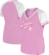 New Era Women's New Era Light Pink Minnesota Twins Gameday V-Neck T-Shirt