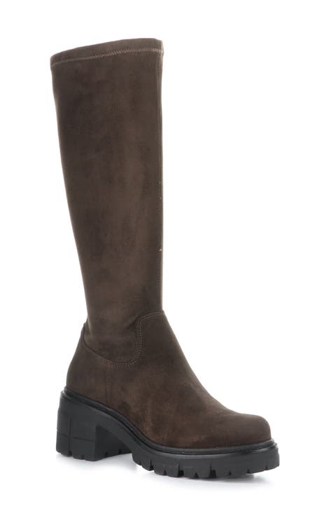 Brenna Waterproof Platform Knee High Boot (Women) (Narrow Calf)