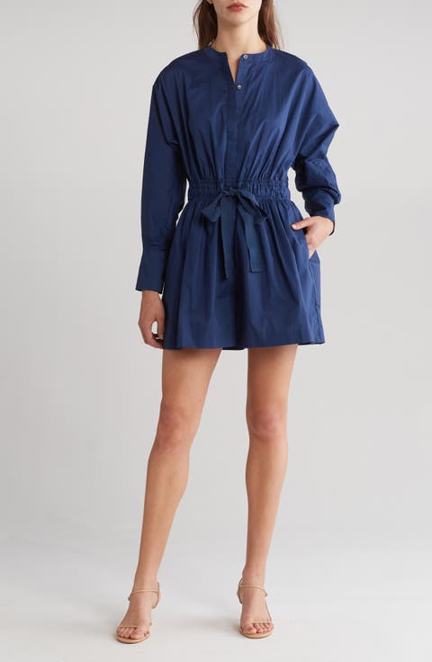 Poplin Long Sleeve Romper