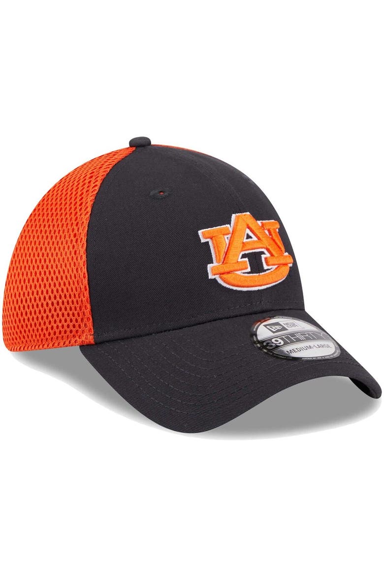 Men's New Era Navy Auburn Tigers Evergreen Neo 39THIRTY Flex Hat, Alternate, color, Navy