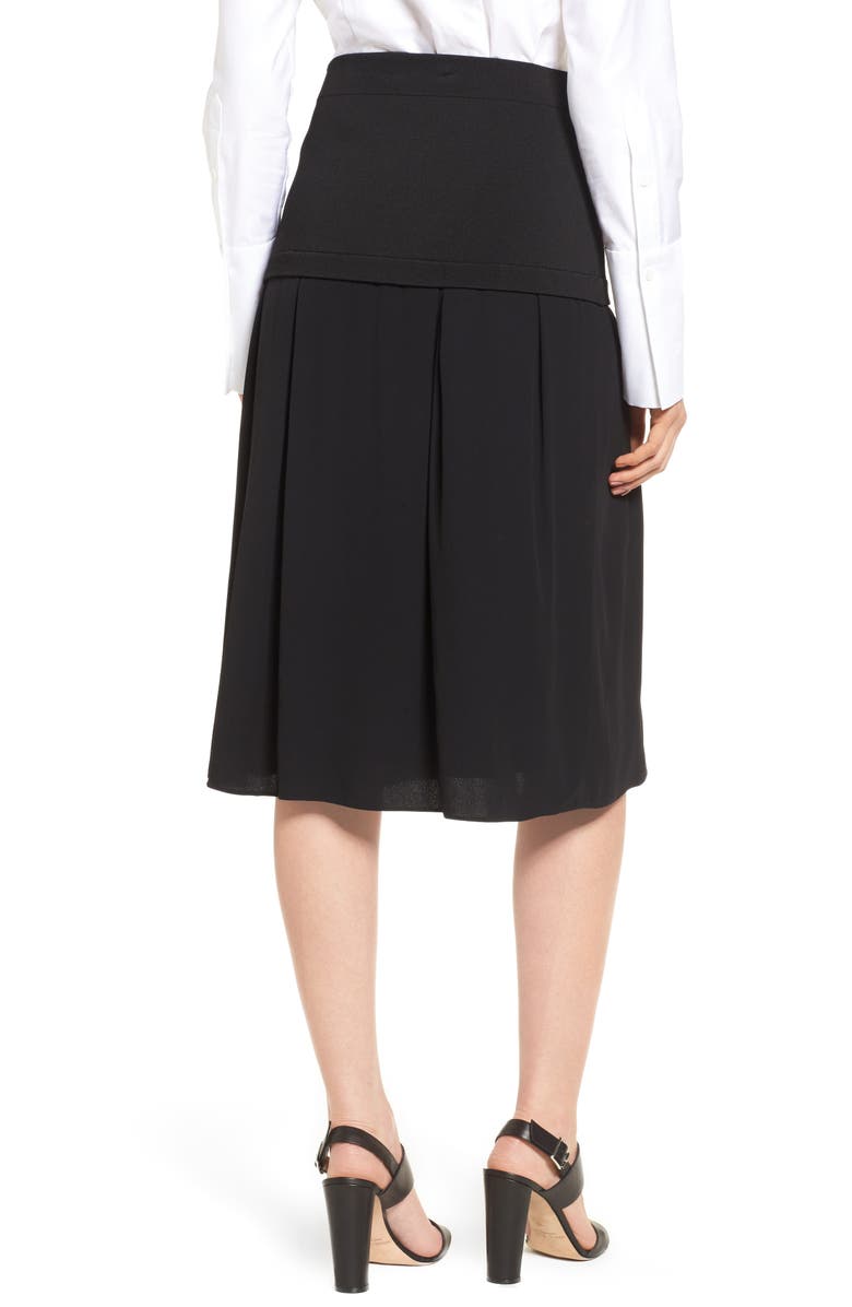 Lewit Knit Sweater Trim Pleated Skirt, Alternate, color,