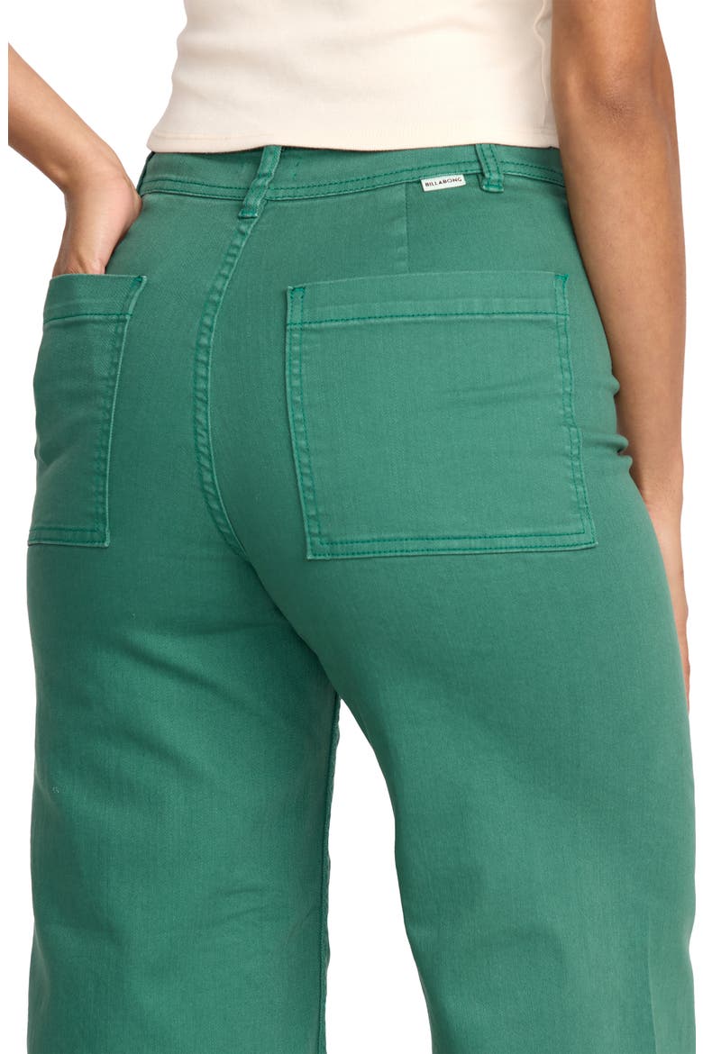 Free Fall Stretch Crop Wide Leg Pants, Alternate, color, EVERGREEN